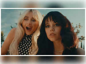 Wednesday star Jenna Ortega, Sabrina Carpenter's Taste-Short 'n' Sweet music video goes viral. Watch video