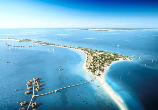 St Regis Red Sea is a luxury resort on a private island.